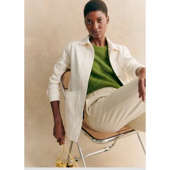 Sézane White Will Jacket M - Picture 3 of 13